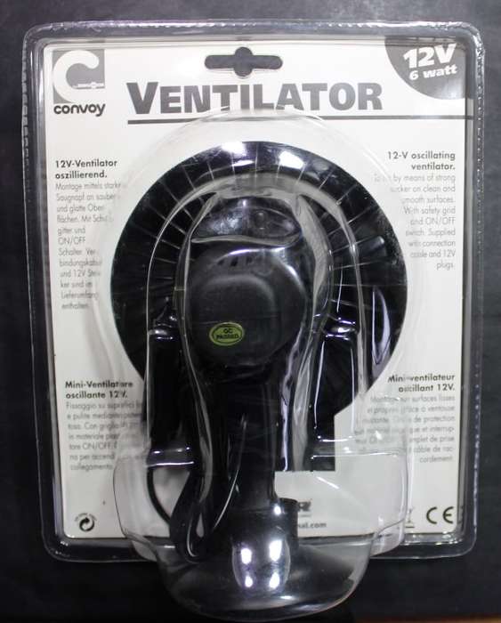 Breeze 13cm 12V Oscillating Fan by Brunner.