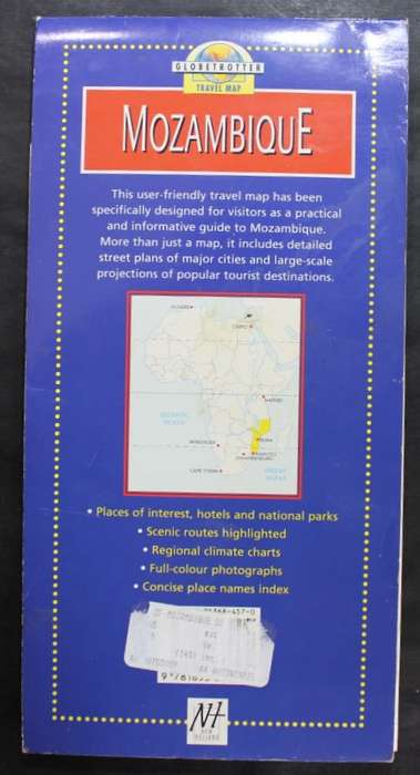 Globetrotter Folded Map of Mozambique 1997
