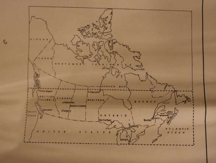 Railroads of Canada Freight Density Folded Map 1932