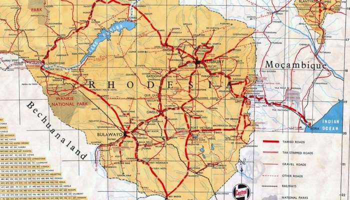 Malawi, Rhodesia & Zambia 1966 & Southern Africa National Geographic 1962 2 x Maps Digital Download