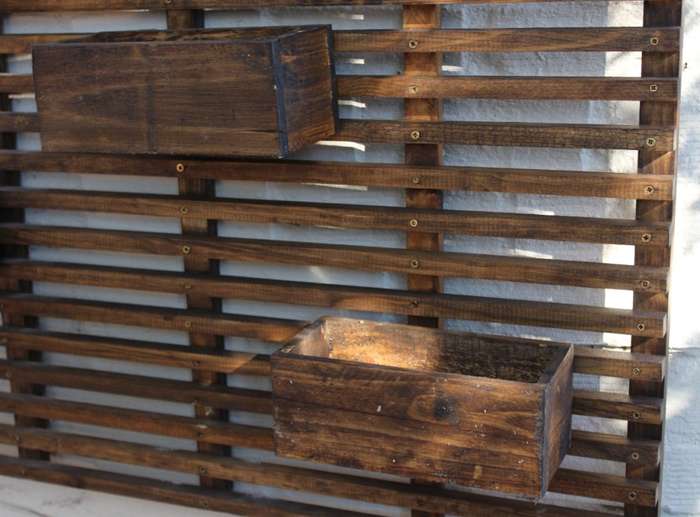 Large Wall Trellis and 5 x Modular Flower Box for Outdoors or Balconies