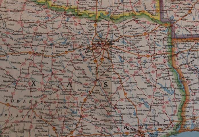 National Geographic Folded Map of The United States July 1976