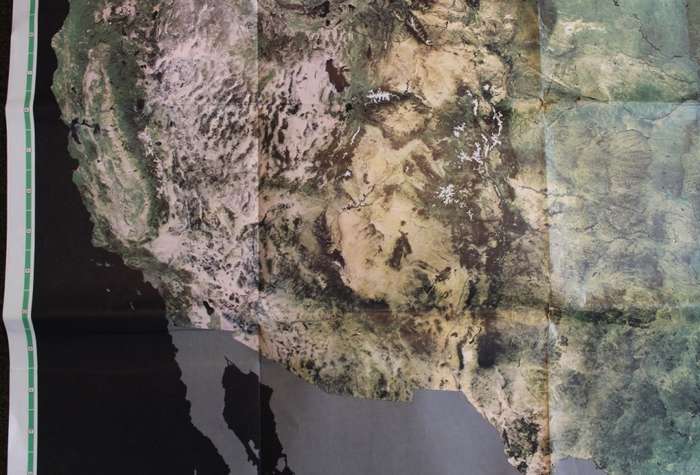 National Geographic Folded Map of The United States July 1976