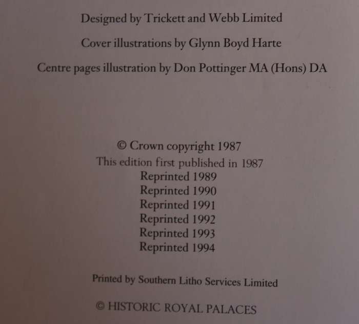 The Tower Of London by Peter Hammond Softcover Book