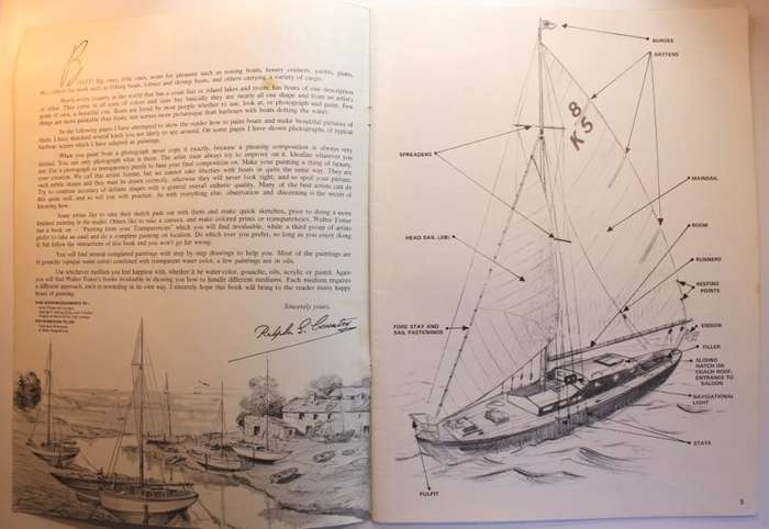 Set of 3 Seascapes, Boats and Landscape Painting Walter Foster Art Softcover Books