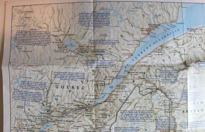 National Geographic Folded Map of Northern Approaches February 1985