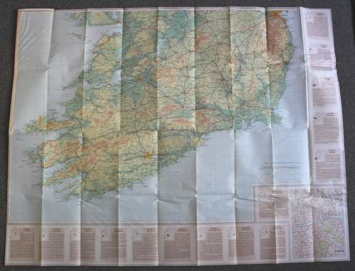 AA Touring Map of Ireland, Folded, 1979