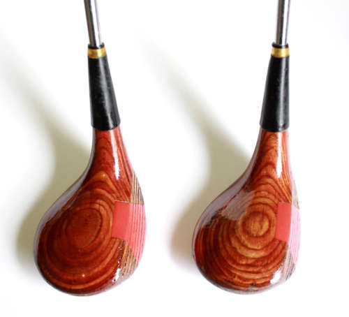 Vintage Northwestern Golf Co Pair of Woods #3 and #4 Woods RH Mens Golf Clubs