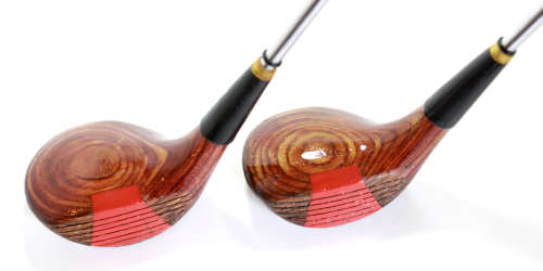 Vintage Northwestern Golf Co Pair of Woods #3 and #4 Woods RH Mens Golf Clubs