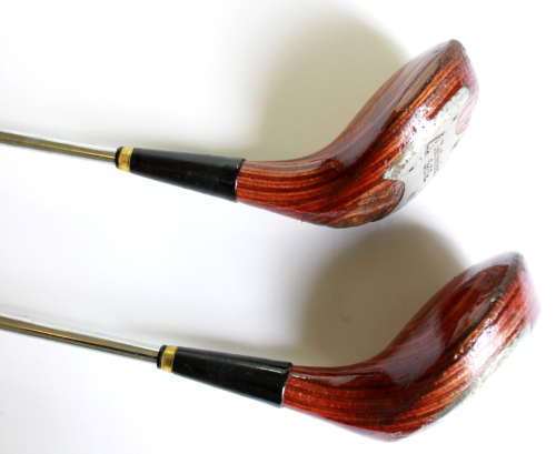 Vintage Northwestern Golf Co Pair of Woods #3 and #4 Woods RH Mens Golf Clubs