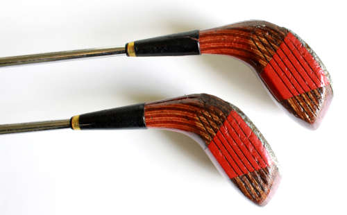 Vintage Northwestern Golf Co Pair of Woods #3 and #4 Woods RH Mens Golf Clubs