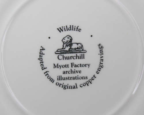 Vintage Decorative Wall Plate by Churchill - Wildlife Scenes Series `Meleagridiana` (Turkey)