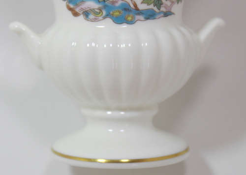 Wedgwood Bone China Miniature Kutani Crane Grecian Vase