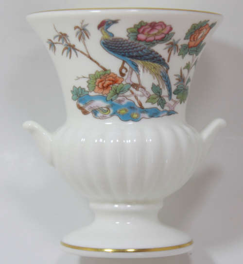 Wedgwood Bone China Miniature Kutani Crane Grecian Vase