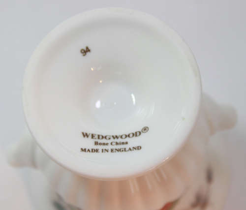 Wedgwood Bone China Miniature Kutani Crane Grecian Vase