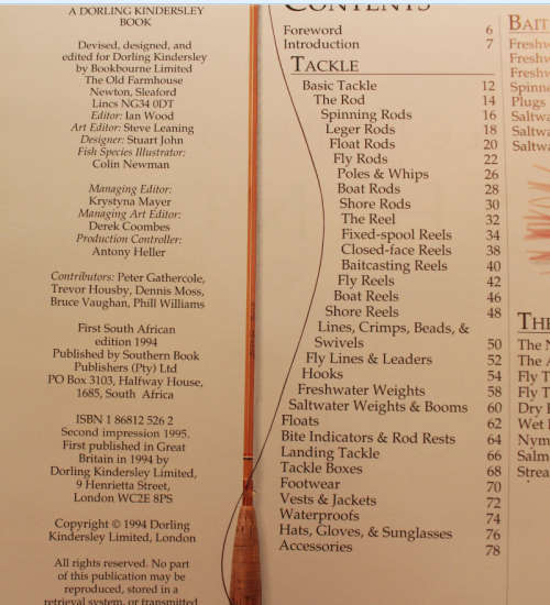 The Encyclopedia Of Fishing Ian Wood Editor Hardcover Book