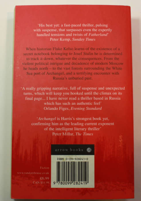 Archangel by Robert Harris Softcover Book
