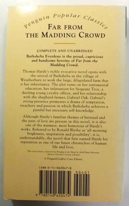 Far From The Madding Crowd by Thomas Hardy Penguin Classics Softcover Book