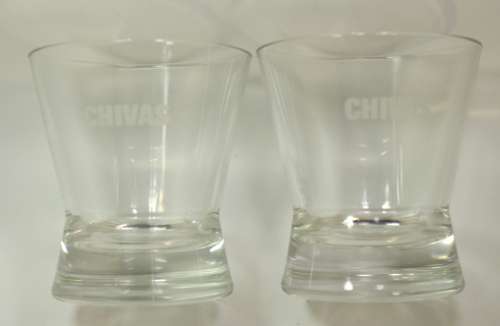 Pair of Chivas Regal Whisky Glasses
