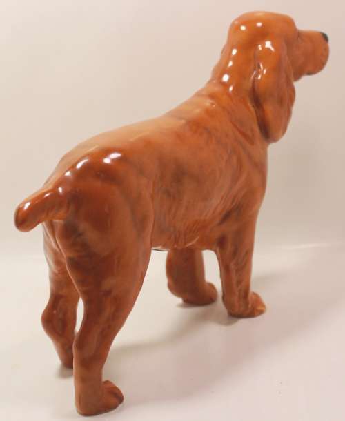 Vintage Cocker Spaniel Standing Alert Porcelain Figurine by Beswick