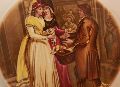 Fruit Vendor, a Royal Falcon Decorative Wall Plate by Weatherby.