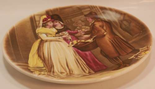 Fruit Vendor, a Royal Falcon Decorative Wall Plate by Weatherby.