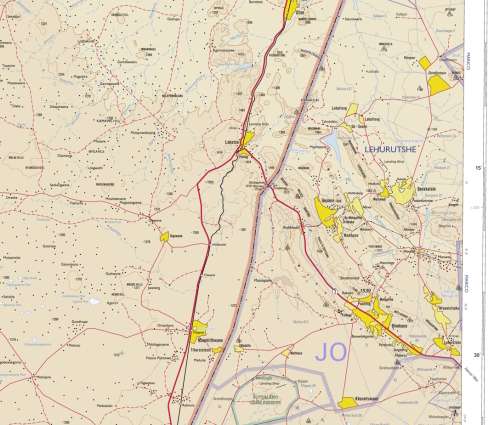 1: 250 000 Topo Cadastral Maps of South Africa Colour Poster Prints