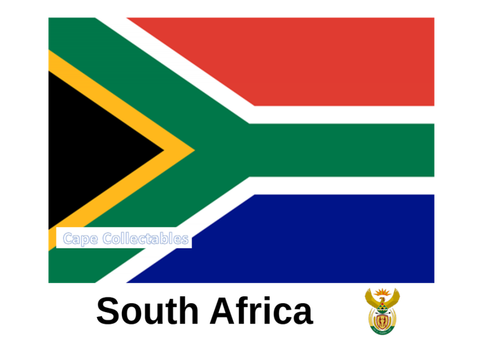 South Africa Flag & Coat Of Arms Digital Download Stock Image