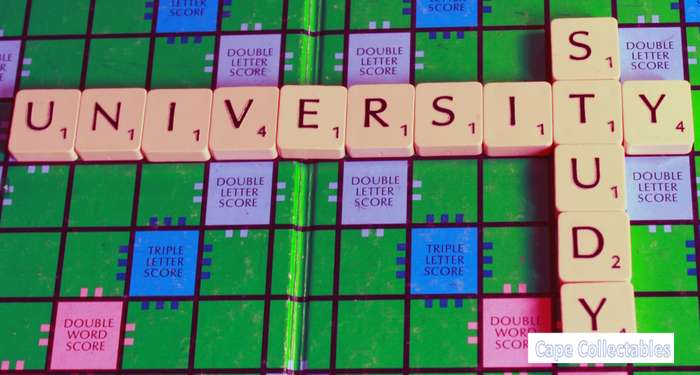 `Scrabble Board Words: University Study` Original Digital Download Stock Photo