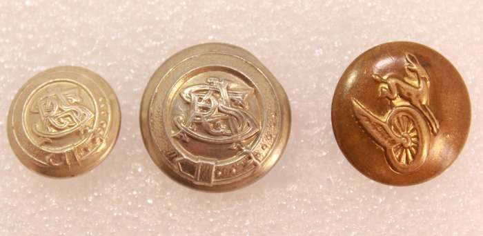 3 x SA Railways Uniform Buttons