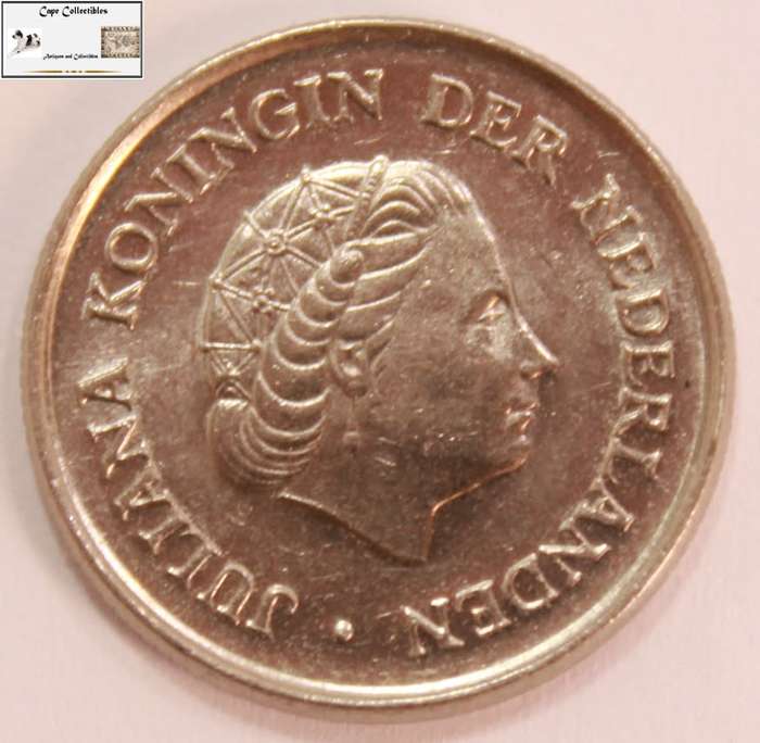 Netherlands 25 Cent Coin 1978 `Juliana` Circulated