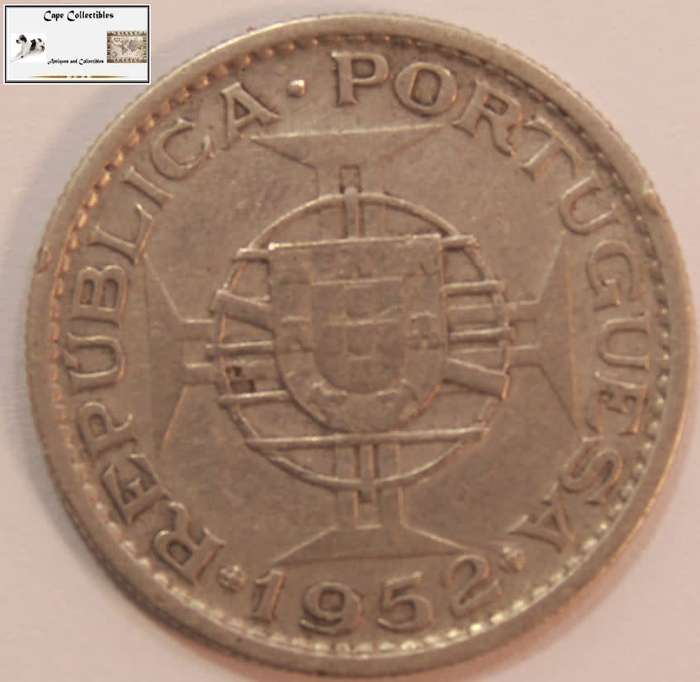 Angola 10 Escudos 1952 Coin Circulated