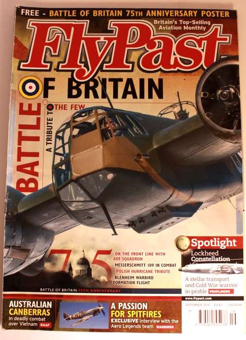 Flypast Aviation Heritage `Battle Of Britain 75th Anniversary Edition` Magazine UK September 2015