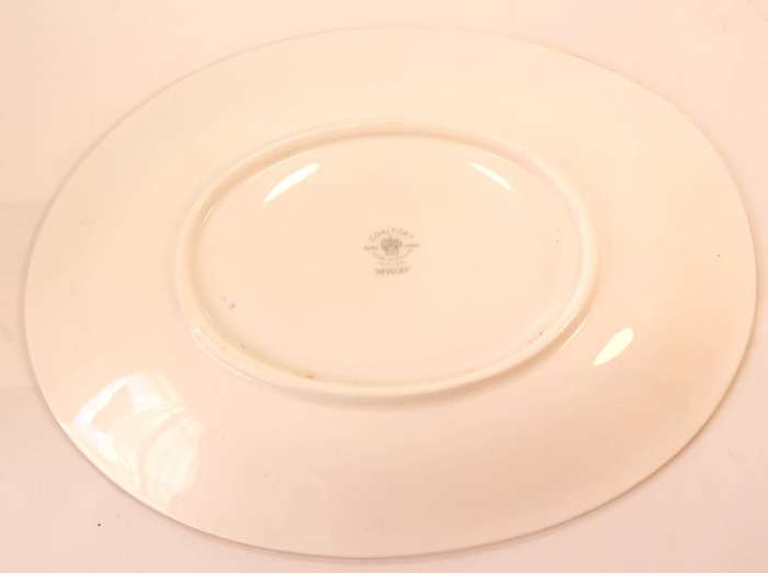 Coalport Revelry Blue Pattern Bone China Gravy Boat With Underplate