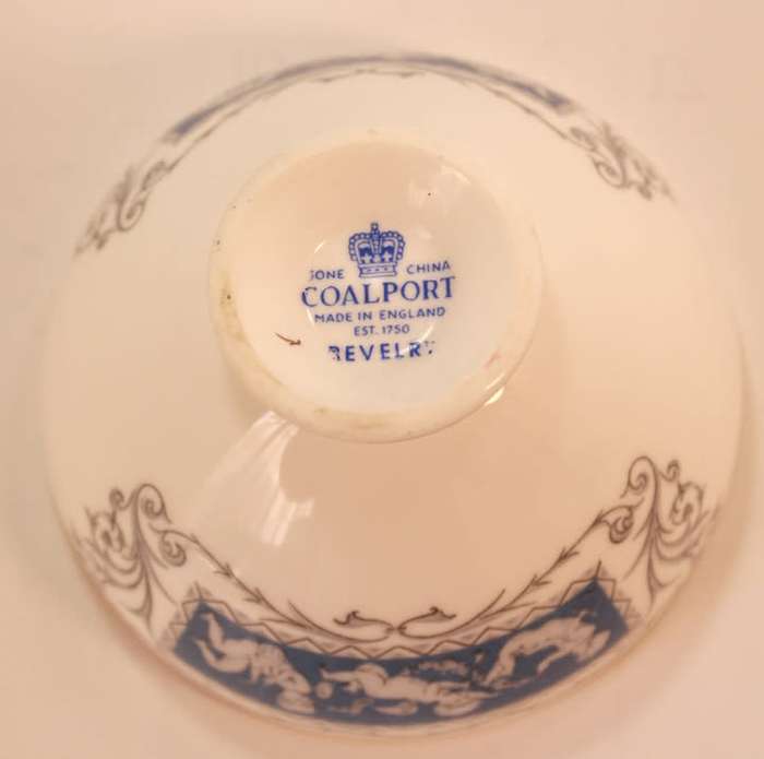 Coalport Revelry Blue Pattern Bone China Mini Sugar Bowl