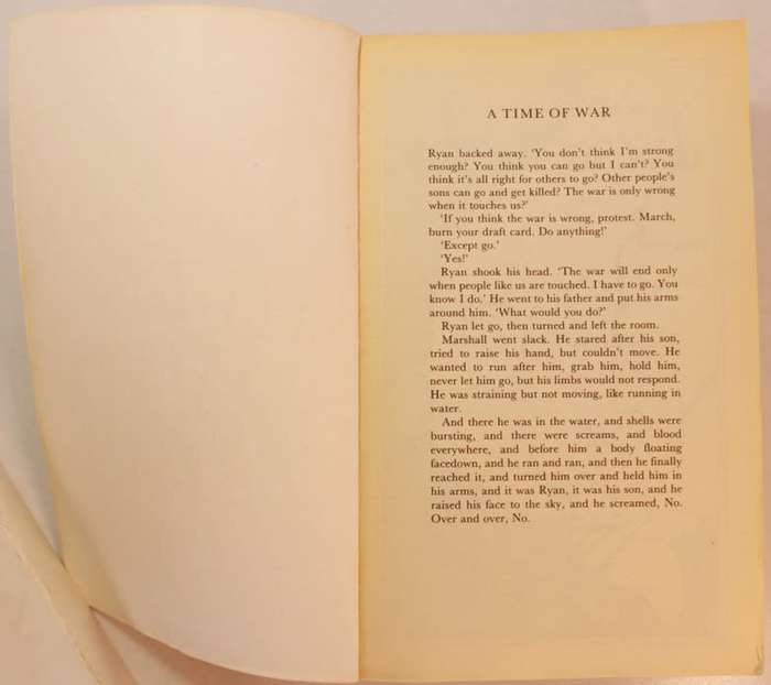 A Time Of War by Michael Peterson Softcover Book
