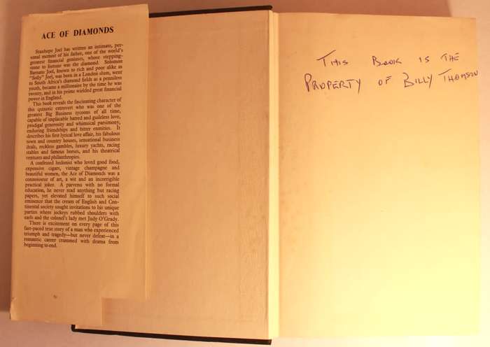 Ace Of Diamonds The Story of Solomon Barnato Joel by Stanhope Joel Hardcover Book