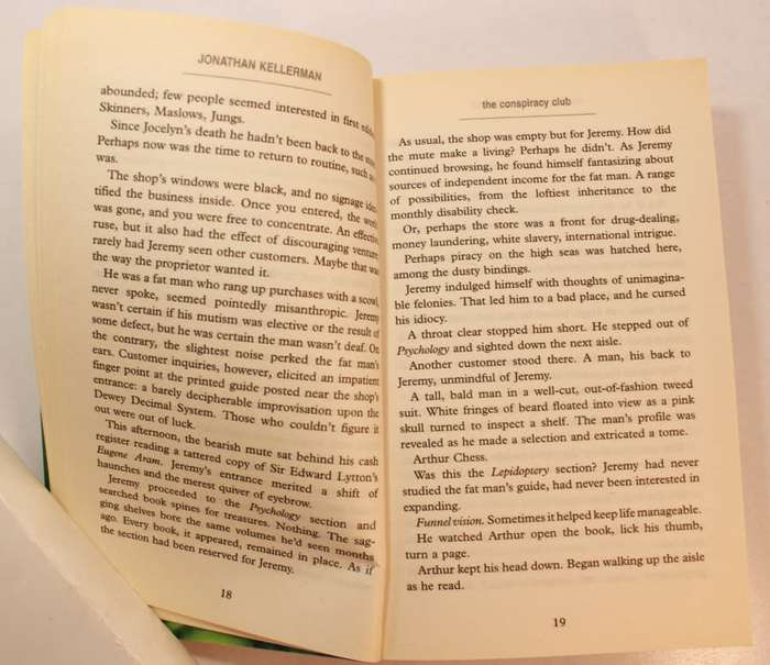 The Conspiracy Club by Jonathan Kellerman Softcover Book