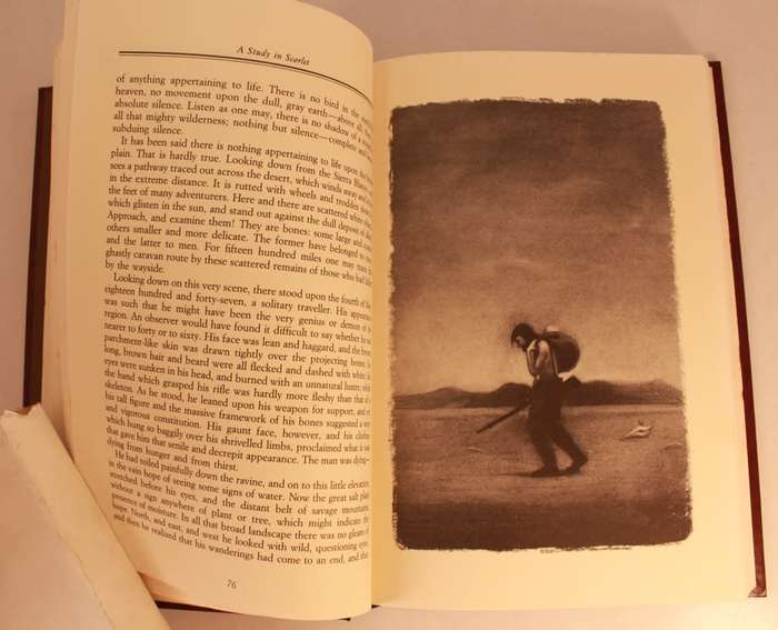 A Study In Scarlet & The Hound Of The Baskervilles by Sir Arthur Conan Doyle Hardcover Book