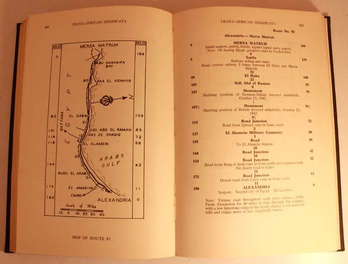 The Automobile Association of South Africa Trans-African Highways 4th Edition 1958 Hardcover Atlas