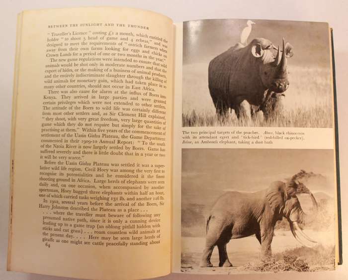 Between The Sunlight and the Thunder The Wildlife of Kenya by Noel Simon Hardcover Book
