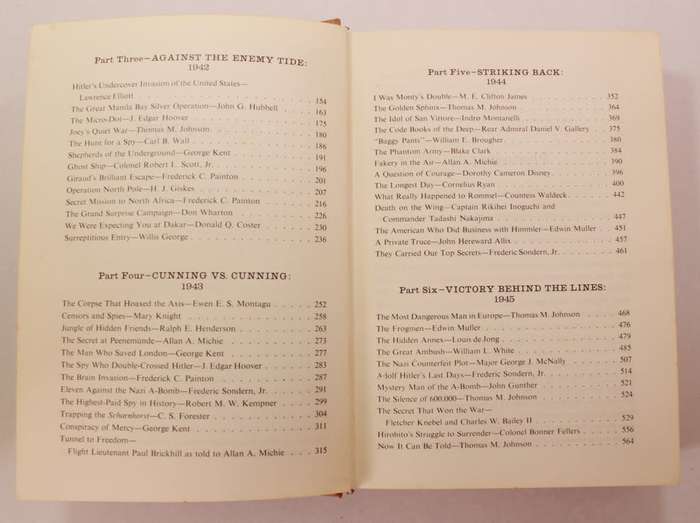 Secrets and Spies Behind the Scenes Stories of World War II Readers Digest Hardcover Book