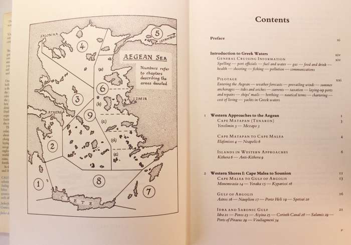 The Aegean A Sea Guide To Its Coasts and Islands by H.M. Denham Hardcover Book