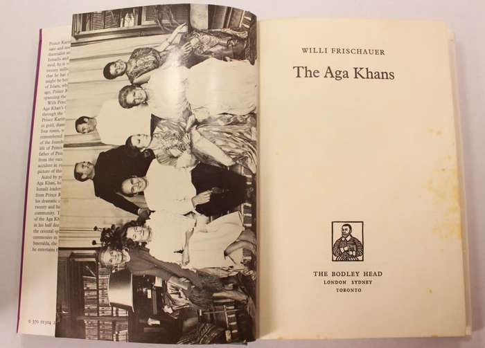 The Aga Khans by Willi Frischauer Hardcover Book