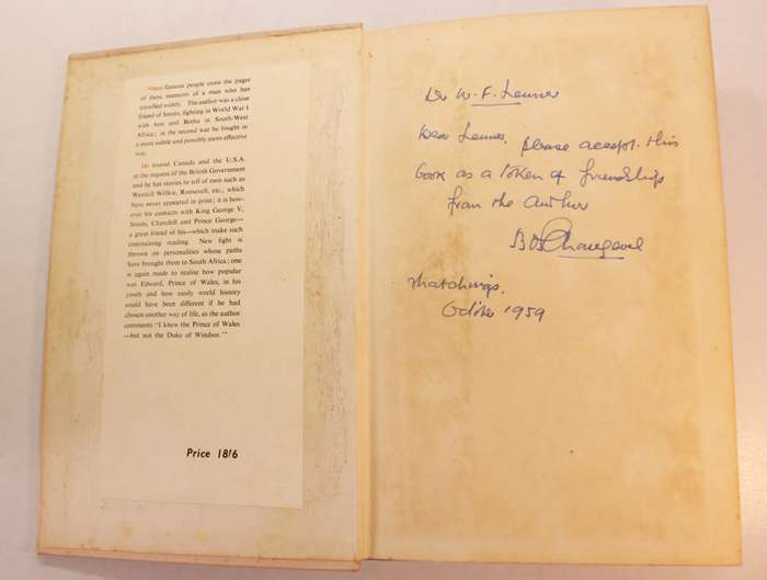 This much I'll Tell by Bernard O. Schonegevel Autographed Hardcover Book