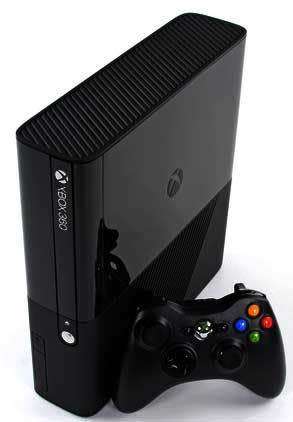 XBOX 360 E CONSOLE WITH CONTROLLER ETC