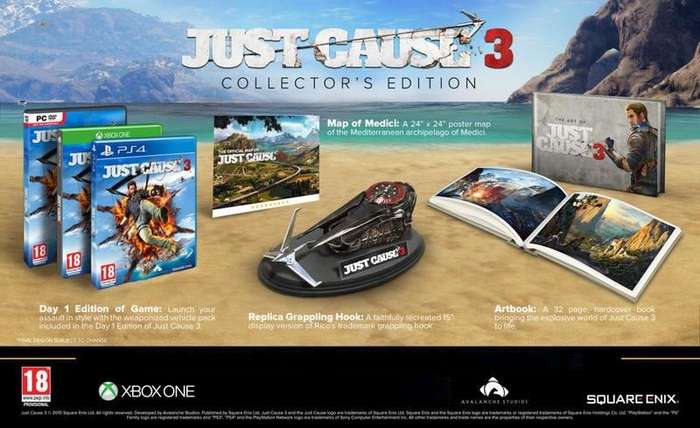 Xbox one game - just cause 3 collector's edition - new