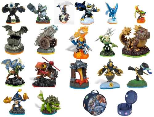 18x Mix Skylander Characters Bundle With Carry Case  (Giant , Spyro`s , Swap force , Trap team)
