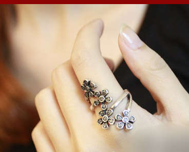 Vintage Style Flower Ring - Vintage Gold