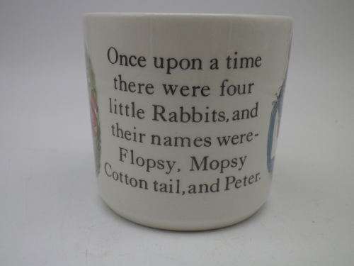 PETER RABBIT MUG! Wedgwood,  ETRURIA & BARLASTON, ENGLAND